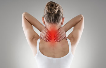 woman with great neck pain